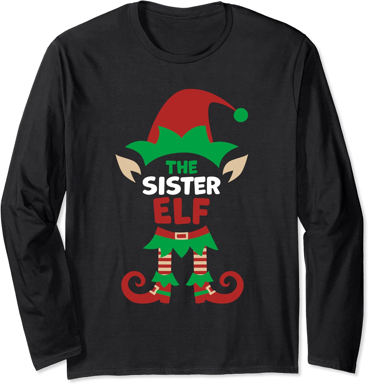 Sister elf family christmas group long sleeve tshirt  amazoncouk Sister elf family christmas group long sleeve tshirt  amazoncouk